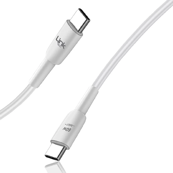 Linktech K622 60W PD Type-C to Type-C 30cm Şarj Kablosu - 4