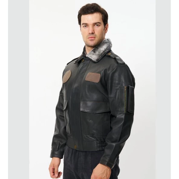 CAT3A Deri Pilot Montu Kül Grisi DC - 6