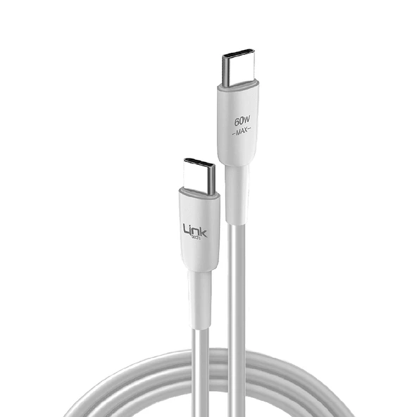 Linktech K622 60W PD Type-C to Type-C 30cm Şarj Kablosu - 2