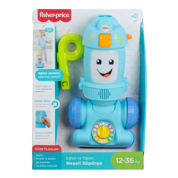 GTW19 Fisher-Price Eğlen ve Öğren Neşeli Süpürge / Türkçe / 12-36 ay