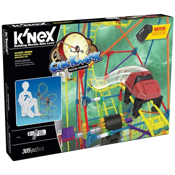 K Nex Clock Work Roller Coaster Seti (Motorlu) Thrill Rides Knex