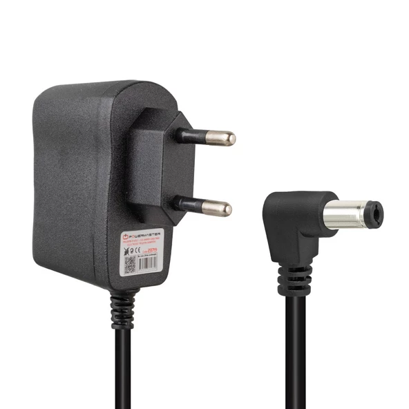 Powermaster PM-23719 9 Volt - 0.5 Amper 5.5*2.5 Mm L Uçlu Panasonic Telsiz Telefon Adaptör