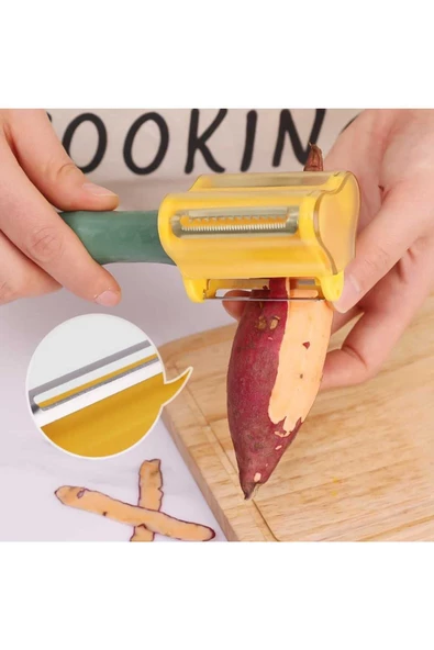 Meyve Sebze Soyacağı Kabuk Toplayıcı  Pratik Jülien  Soyucu 1 ADET - 3