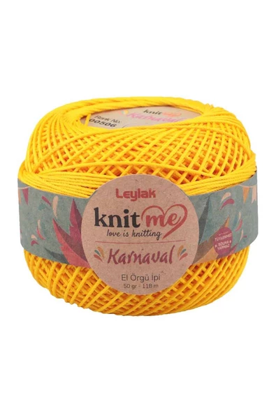 NazikEndam Knit me Karnaval El Örgü İpi Sarı 00506 50 gr.