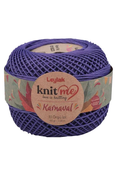 NazikEndam Knit me Karnaval El Örgü İpi Koyu Mor 01823 50 gr.