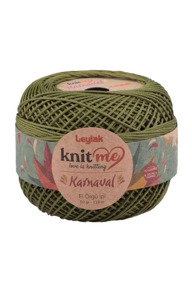 NazikEndam Knit me Karnaval El Örgü İpi Yeşil 00766 50 gr.