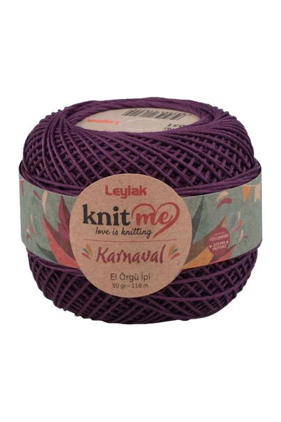 NazikEndam Knit me Karnaval El Örgü İpi Açık Mor 08031 50 gr.