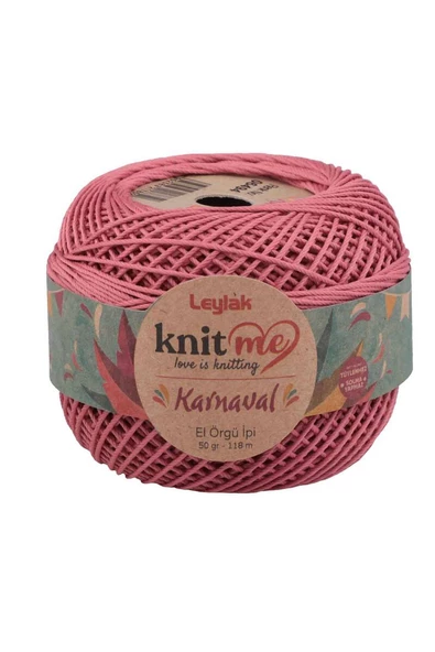 NazikEndam Knit me Karnaval El Örgü İpi Gül Kurusu 06494 50 gr.