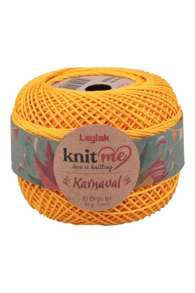 NazikEndam Knit me Karnaval El Örgü İpi Koyu Sarı 03009 50 gr.