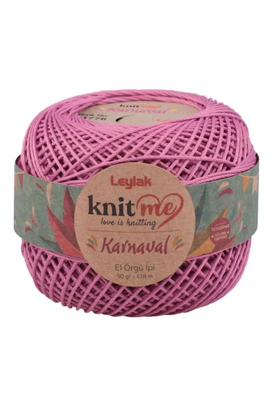 NazikEndam Knit me Karnaval El Örgü İpi Gül Kurusu 01776 50 gr.