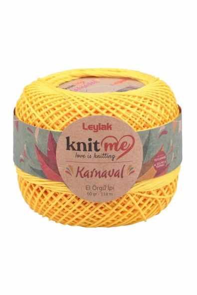 NazikEndam Knit me Karnaval El Örgü İpi Sarı 06487 50 gr.