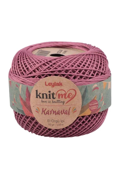 NazikEndam Knit me Karnaval El Örgü İpi Gül Kurusu 01723 50 gr.