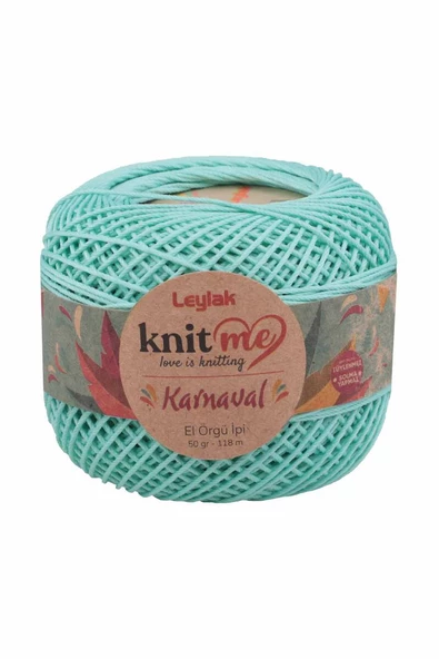 NazikEndam Knit me Karnaval El Örgü İpi Bebe Yeşil 00610 50 gr.