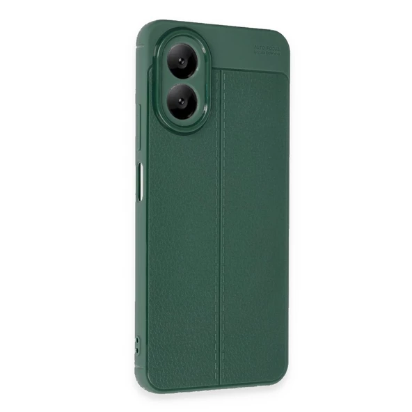 Oppo A38 Kılıf Auto Focus Deri Desen Silikon Kapak - 3