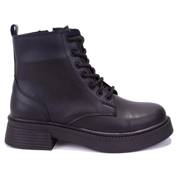 Dagoster DZA07-3892402 Siyah Günlük Düz Taban Kadın Bot - 2