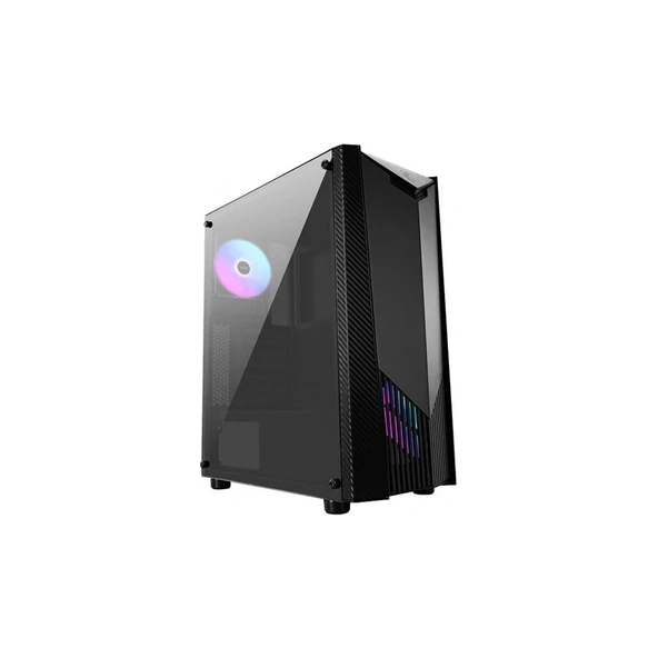 MAG SHIELD 110A Temperli Cam 2x120mm Auto RGB Fan ATX Gaming Bilgisayar Kasası