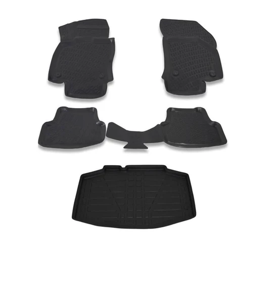 Seat ibiza 5 2017-2022 Arası 4D Havuzlu Oto Paspas Ve Bagaj Set - 2
