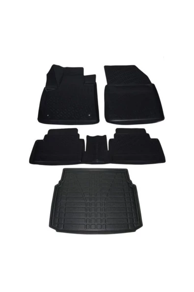 Citroen C5 Aircross 2019 Ve Sonrası 4D Havuzlu Oto Paspas Bagaj Set - Resim 2