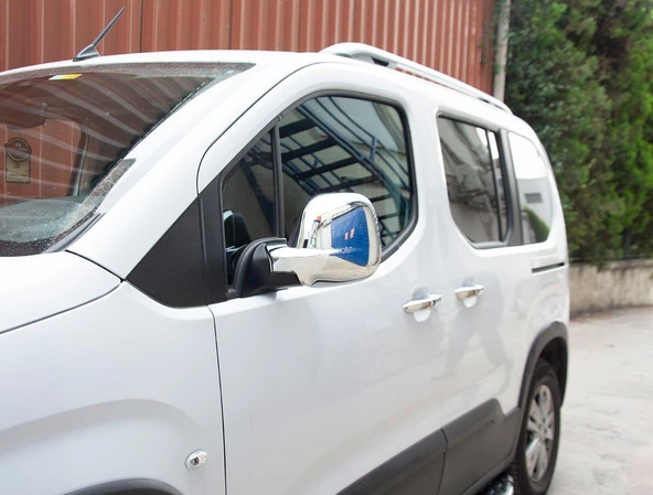Citroen Berlingo Abs Krom Ayna Kapağı 2'li Set - 2