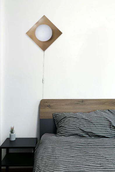 D-light Kare Aplik Fişli Eskitme