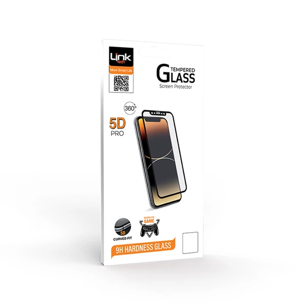 LinkTech iPhone 7 / 8 Temperli 5D Pro Cam Ekran Koruyucu - 5