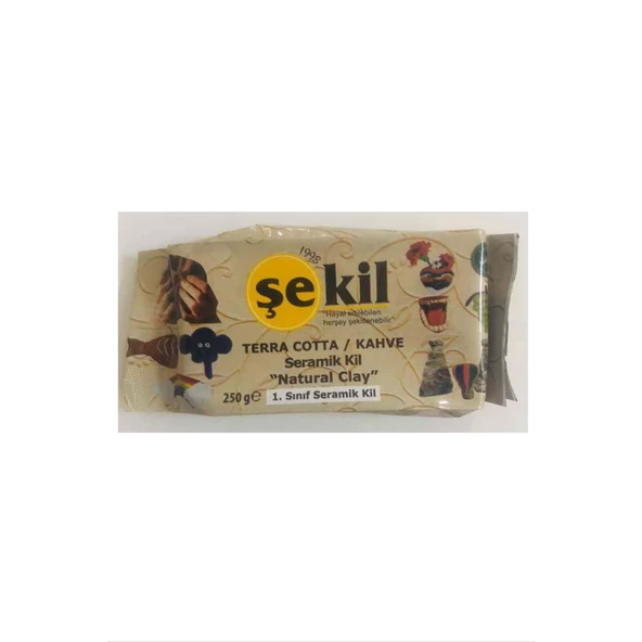 Şekil Seramik Hamuru 250gr Kahve