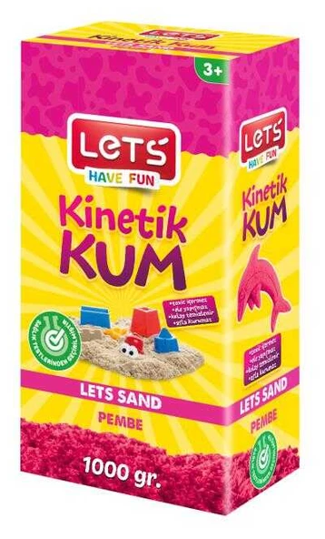 Lets Kinetik Kum 1000 Gr.pembe Karton Kutu