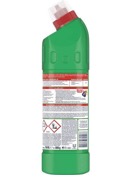 Domestos Yoğun Kıvamlı Çamaşır Suyu Dağ Esintisi 750 ml - 4
