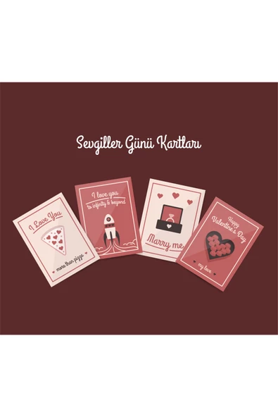 Sevgililer Günü 14 Şubat - Özel Tebrik Kartı - - Resim 5