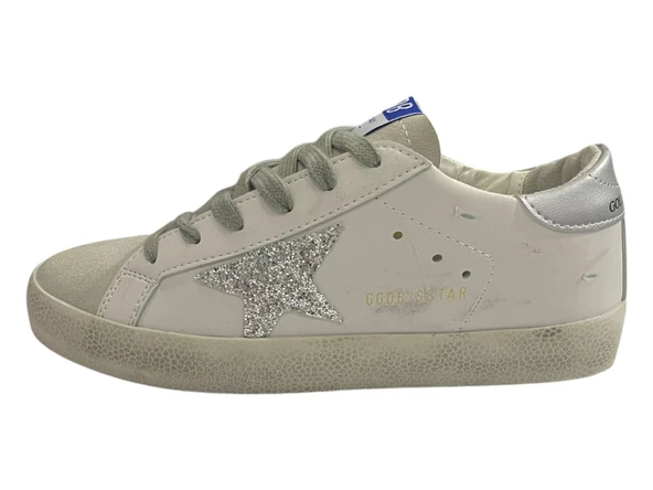 Golden Goose Beyaz Gri Kadın Ayakkabı