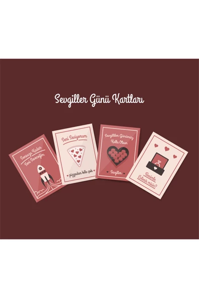 Sevgililer Günü 14 Şubat - Özel Tebrik Kartı - - Resim 3