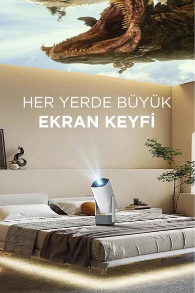 HARVOX POWERBANK ÖZELLİKLİ PROJEKTÖR ULTRA HD TAŞINABİLRİ - 5