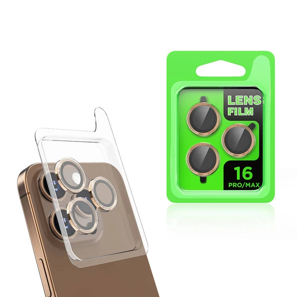 Apple iPhone 16 Pro Kamera Lens Koruyucu Çerçeveli Koruyucu CL-07 - 2