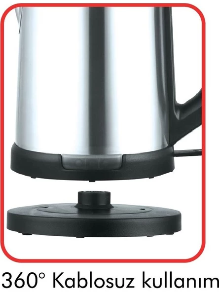 FARG Velox EPA-1014 Su Isıtıcı&kettle, Elektrikli Ketıl Paslanmaz Çelik, 1,8 Lt.