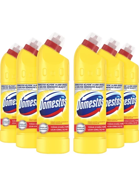 Domestos Çamaşır Suyu Limon Ferahlığı 750 ml - 6'lı Paket - 2