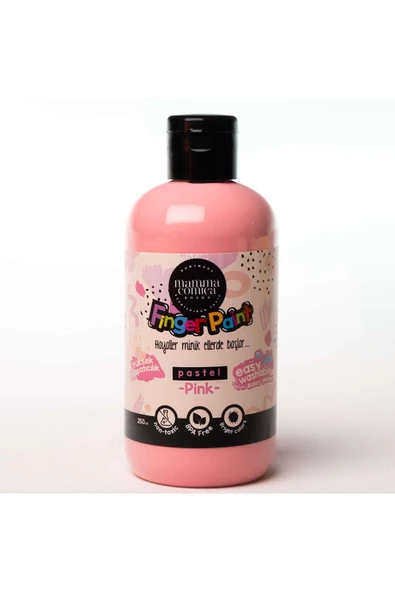 Mammacomica Dough Yıkanabilir Parmak Boyası - Pastel Pink 250ml