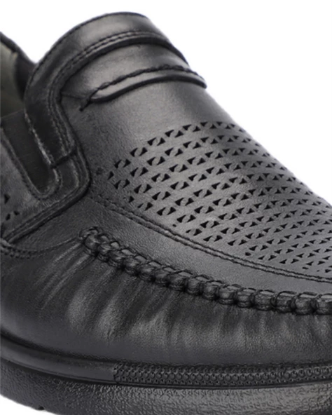 Forelli Helmut-H 32618 Erkek Siyah (40-45) Deri Comfort Ayakkabı - 7