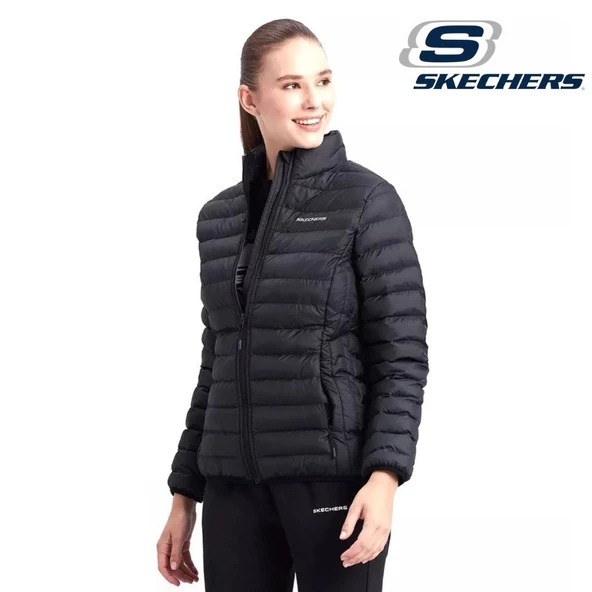 Skechers W Turtle Neck Essential Jacket S212273-001 Kadın Günlük Mont