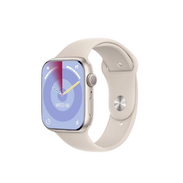 H13 MİNİ 41MM AMOLED EKRAN SİYAH VE GÜMÜŞ KASA - 2