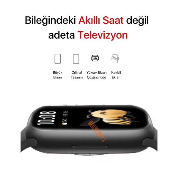 İ30 SUİT WATCH9+AİRPODS PRO KULAKLIK 7 KORDON FULL SET - 3