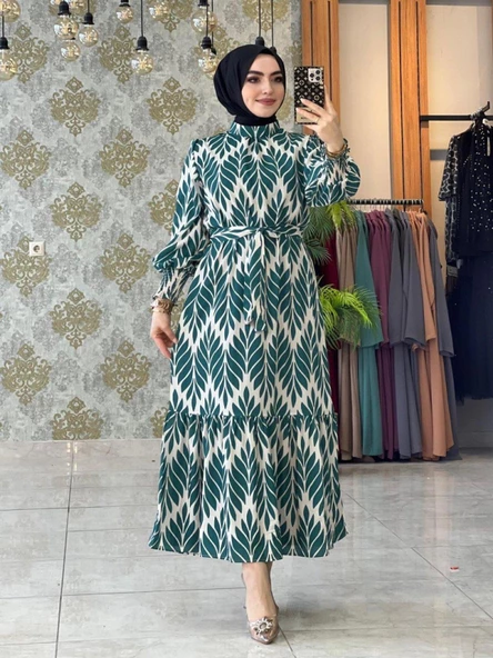 Ceren Elbise Turkuaz ürün görseli 1