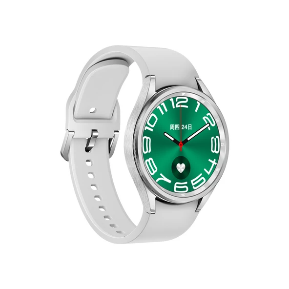 WATCH 6 CLASSİC SİYAH VE GÜMÜŞ KASA AKILLI SAAT - 7