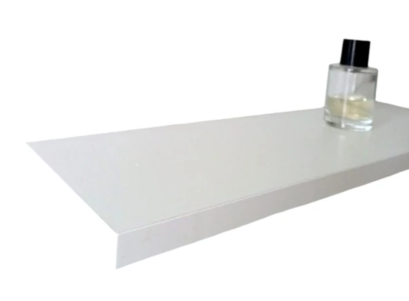 yankı-byeg 20 Cm Dörtlü Beyaz Mdf Uçan Mini Duvar Rafı Gizli Bağlantı Çiçeklik - 2