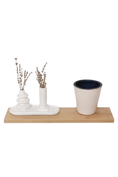 yankı-byeg 40 Cm Safir Meşe Mdf Uçan Duvar Rafı Gizli Bağlantı Kitaplık