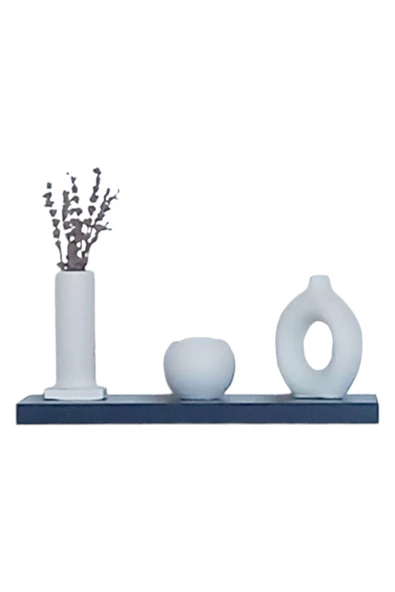 yankı-byeg 30 Cm Mat Siyah Mdf Uçan Duvar Rafı Gizli Bağlantı Kitaplık