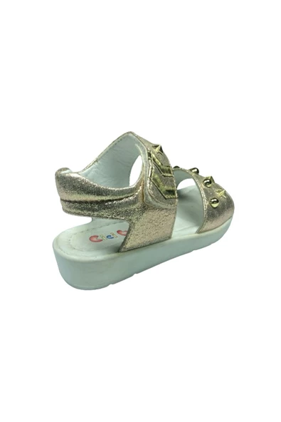 OrtopedikAL 1005 Dore Simli Parlak Kız Çocuk Sandalet - 4