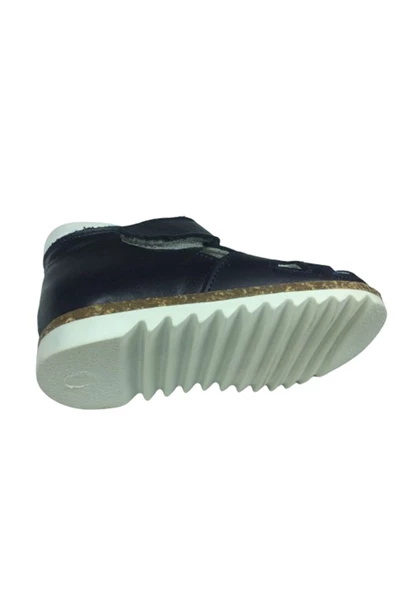 OrtopedikAL 1001 Bebe Erkek Çocuk Sandalet Lacivert Bilekten Cırtlı % 100 Deri - 5