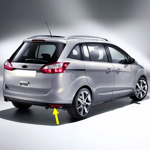 Ford Grand C-Max Cmax 2011-2014 Arka Tampon Sağ Reflektörü Sis Farı - 1