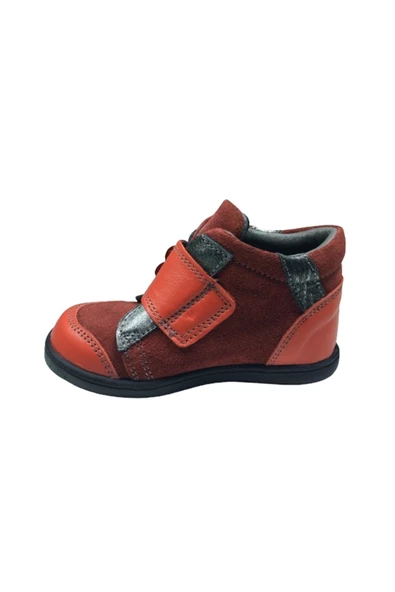 Tedistyle OrtopedikAL Tedistyle Kırmızı Kız Çocuk Bot Ortopedik % 100 Deri Anatomik Ped21 - 3