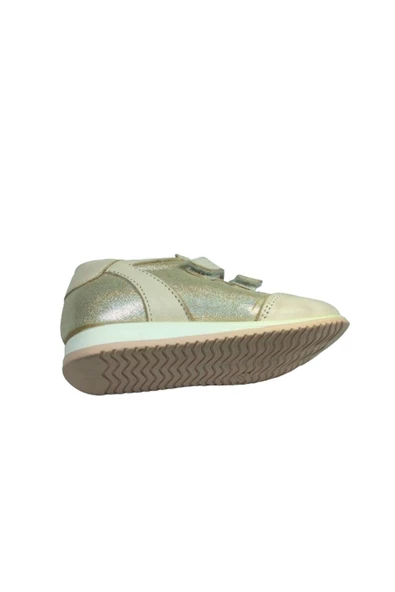 OrtopedikAL 1005 CC Bebe Kız Çocuk Spor Ayakkabı Pudra Simli Cırtlı % 100 Hakiki Deri - 5